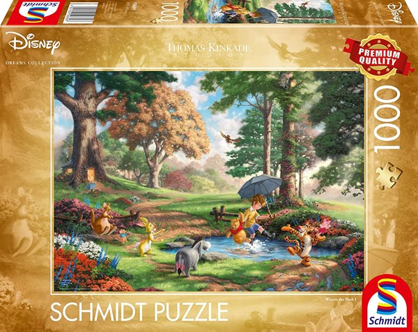Schmidt Spiele (59689) - Thomas Kinkade: "Disney, Winnie The Pooh" - 1000 piezas