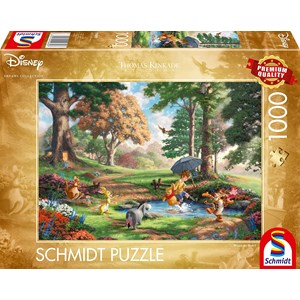 Schmidt Spiele (59689) - Thomas Kinkade: "Disney, Winnie The Pooh" - 1000 piezas