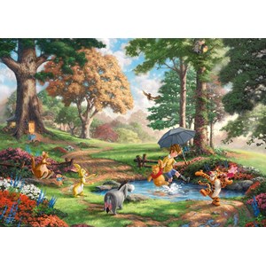 Schmidt Spiele (59689) - Thomas Kinkade: "Disney, Winnie The Pooh" - 1000 piezas