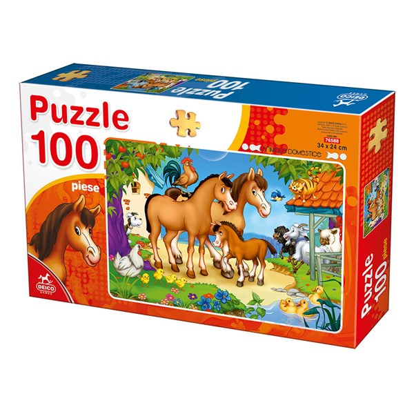 Deico (76588) - "Farm Animals" - 100 piezas
