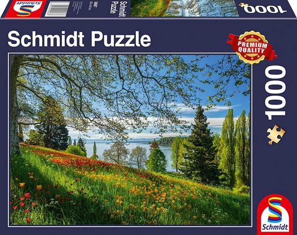 Schmidt Spiele (58967) - "Tulips Field, Mainau Island" - 1000 piezas
