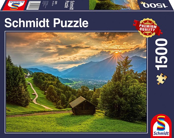 Schmidt Spiele (58970) - "Sunset on Wamberg" - 1500 piezas