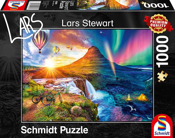 Schmidt Spiele (59908) - Lars Stewart: "Island, Night and Day" - 1000 piezas
