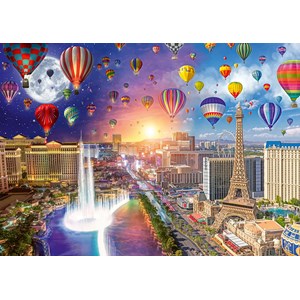 Schmidt Spiele (59907) - Lars Stewart: "Las Vegas, Night and Day" - 1000 piezas