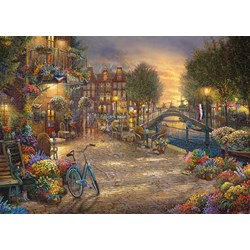 Schmidt Spiele (59917) - Thomas Kinkade: "Amsterdam" - 1000 piezas