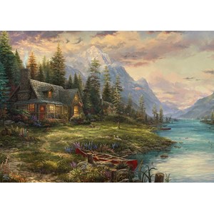 Schmidt Spiele (59918) - Thomas Kinkade: "Father's Day Outing" - 1000 piezas