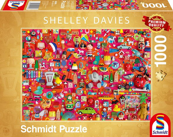 Schmidt Spiele (59699) - Shelley Davies: "Vintage Toys" - 1000 piezas