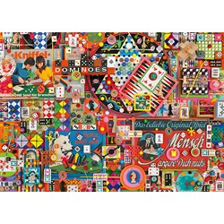 Schmidt Spiele (59900) - Shelley Davies: "Vintage Board Games" - 1000 piezas