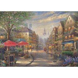 Schmidt Spiele (59675) - Thomas Kinkade: "Cafe in Munich" - 1000 piezas