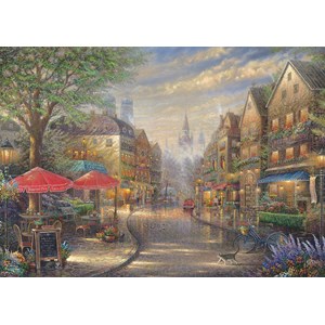 Schmidt Spiele (59675) - Thomas Kinkade: "Cafe in Munich" - 1000 piezas