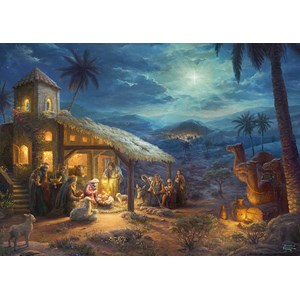 Schmidt Spiele (59676) - Thomas Kinkade: "Spirit, Jesus' Birt" - 1000 piezas