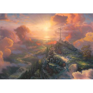 Schmidt Spiele (59679) - Thomas Kinkade: "Spirit, The Cross" - 1000 piezas