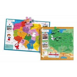 Clementoni (50021) - "Poland Map" - 104 piezas