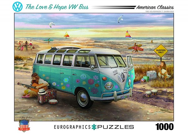 Eurographics (6000-5310) - Greg Giordano: "The Love & Hope VW Bus" - 1000 piezas