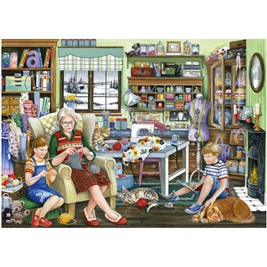 Falcon (11273) - Fiona Osbaldstone: "Granny's Sewing Room" - 1000 piezas