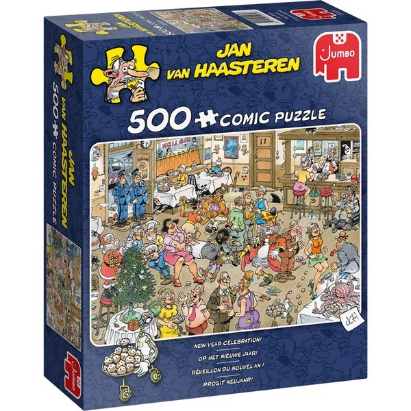 Jumbo (20034) - Jan van Haasteren: "New Year Celebtration!" - 500 piezas
