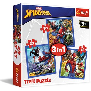 Trefl (34841) - "Spider Force" - 20 36 50 piezas