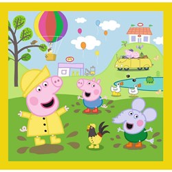 Trefl (34849) - "Peppa's happy day, Peppa Pig" - 20 36 50 piezas