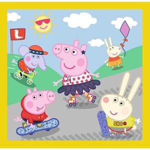 Trefl (34849) - "Peppa's happy day, Peppa Pig" - 20 36 50 piezas