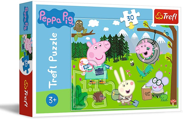 Trefl (18245) - "Peppa Pig, Forest Expedition" - 30 piezas