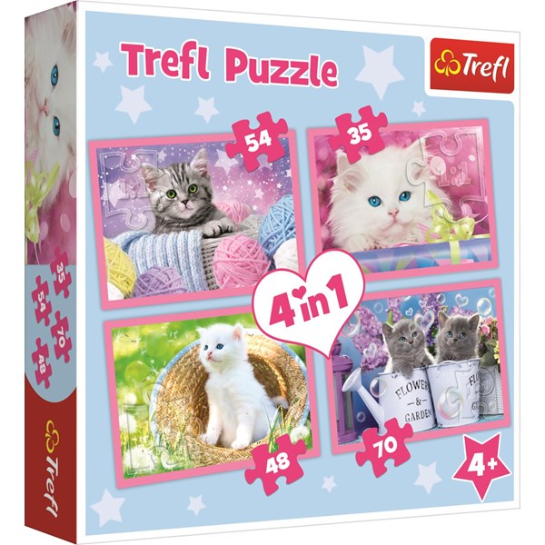 Trefl (34330) - "Kittens" - 35 48 54 70 piezas