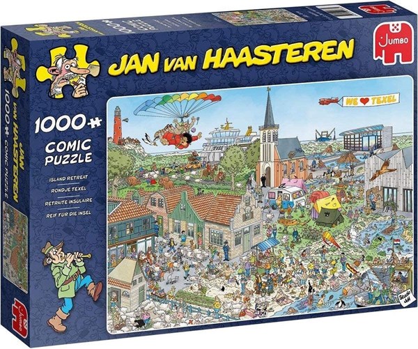 Jumbo (20036) - Jan van Haasteren: "Island Retreat" - 1000 piezas