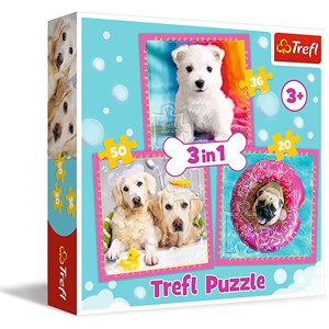 Trefl (34845) - "Dogs" - 20 36 50 piezas