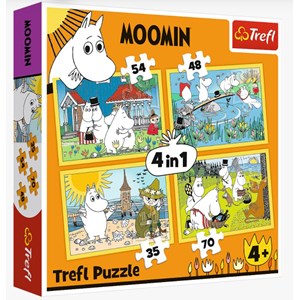 Trefl (34368) - "Moomin happy day" - 35 48 54 70 piezas