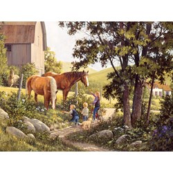 Cobble Hill (85038) - Douglas Laird: "Summer Horses" - 500 piezas