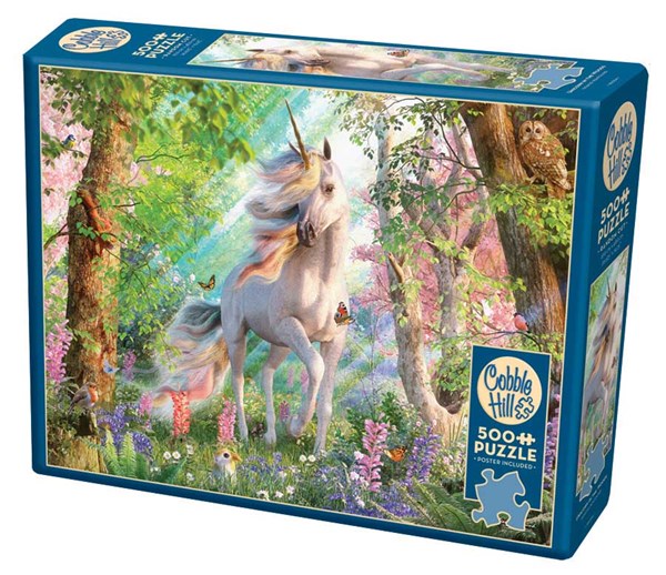 Cobble Hill (85084) - David Penfound: "Unicorn in the Woods" - 500 piezas