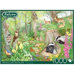 Falcon (11322) - Anne Searle: "Woodland Wildlife" - 1000 piezas