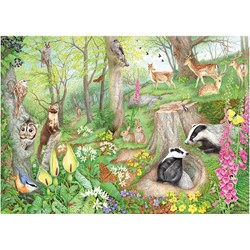 Falcon (11322) - Anne Searle: "Woodland Wildlife" - 1000 piezas
