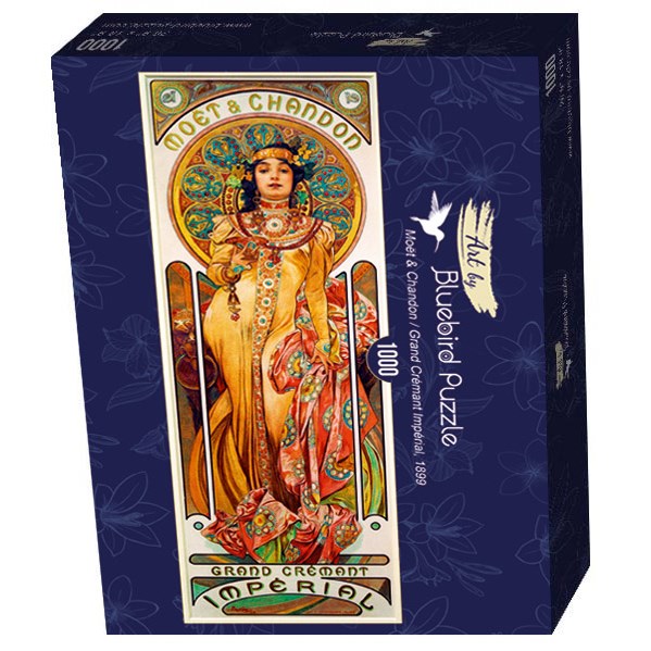 Bluebird Puzzle (60094) - Alphonse Mucha: "Moët & Chandon-Grand Crémant Impérial, 1899" - 1000 piezas