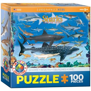 Eurographics (6100-0079) - "Sharks" - 100 piezas