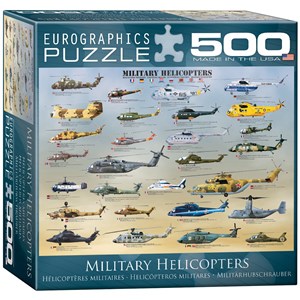 Eurographics (8500-0088) - "Military Helicopters" - 500 piezas