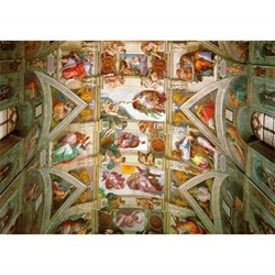Piatnik (539343) - Michelangelo: "The Ceiling of the Sistine Chapel" - 1000 piezas