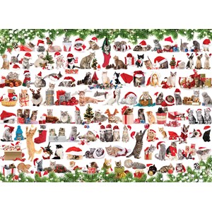 Eurographics (6000-0940) - "Holiday Cats" - 1000 piezas