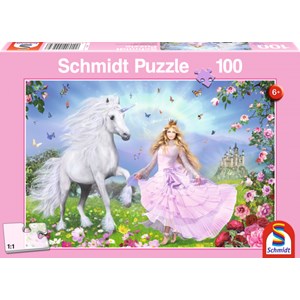 Schmidt Spiele (55565) - "The Unicorn Princess" - 100 piezas