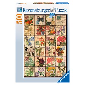 Ravensburger (14126) - "Vintage Flora" - 500 piezas