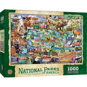 MasterPieces (71794) - "National Parks of America" - 1000 piezas