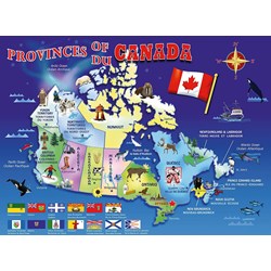 Ravensburger (10569) - "Map of Canada" - 100 piezas