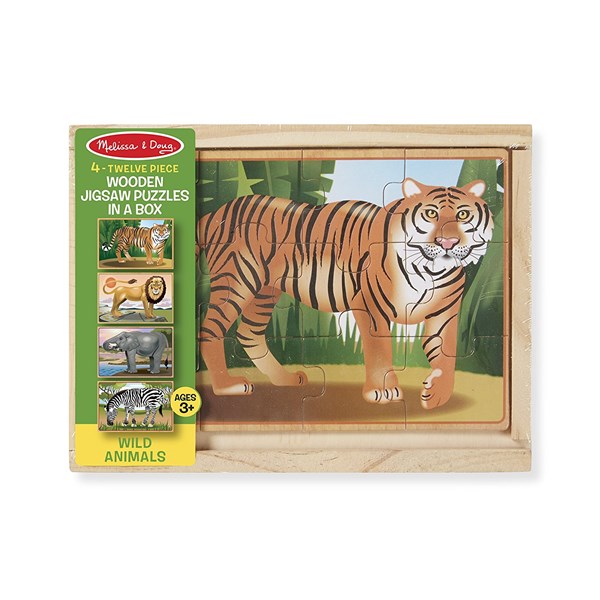 Melissa and Doug (3796) - "Wild Animals" - 12 piezas
