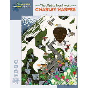 Pomegranate (AA927) - Charley Harper: "The Alpine Northwest" - 1000 piezas