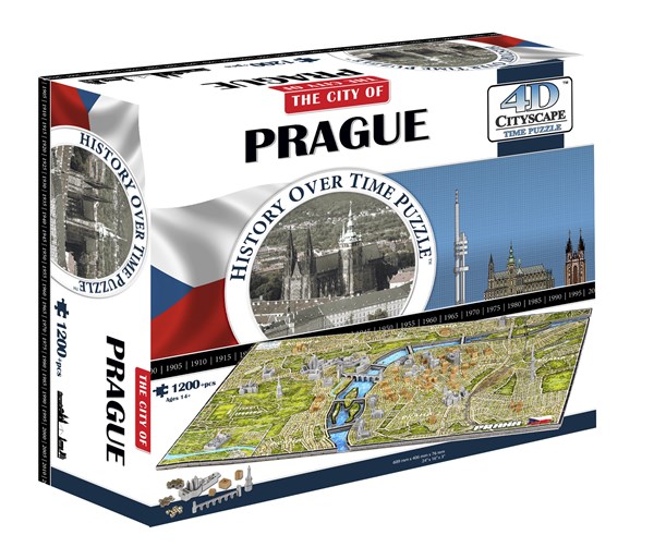 4D Cityscape (40062) - "Prague, Czech Rep" - 1200 piezas