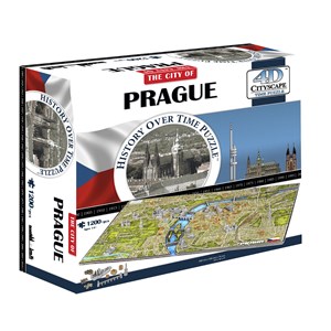 4D Cityscape (40062) - "Prague, Czech Rep" - 1200 piezas