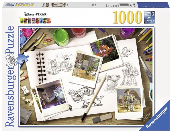 Ravensburger (19603) - "Sketches - Disney / Pixar" - 1000 piezas