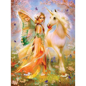 SunsOut (49006) - Bente Schlick: "Fairy Princess and Unicorn" - 1000 piezas