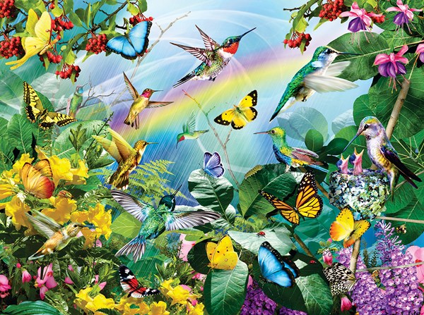 SunsOut (35002) - Lori Schory: "Hummingbird Sanctuary" - 1000 piezas