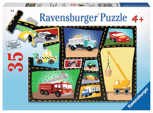 Ravensburger (08781) - Karen Rossi: "Tires & Engines" - 35 piezas