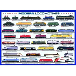 Eurographics (6000-0091) - "Modern Locomotives" - 1000 piezas